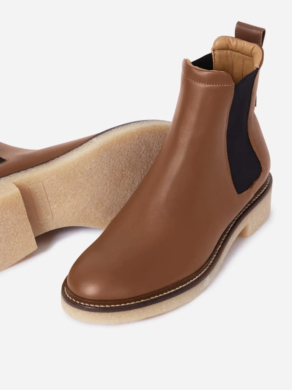 Everlane The Chelsea Boot Leather Tobacco Brown Women’s Size 9.5 - Picture 2 of 12
